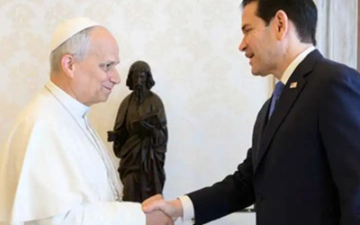 TRUMP RAISES VOICE; VATICAN LOWERS HEAT